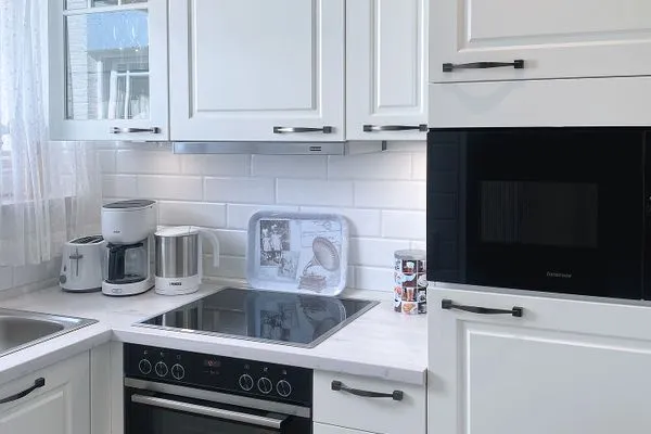 Küche / Küchenzeile  Haus Midsommer App. 7 - Moderne Ferienwohnung mit Balkon