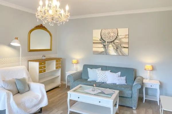 Wohnzimmer  Haus Midsommer App. 7 - Moderne Ferienwohnung mit Balkon