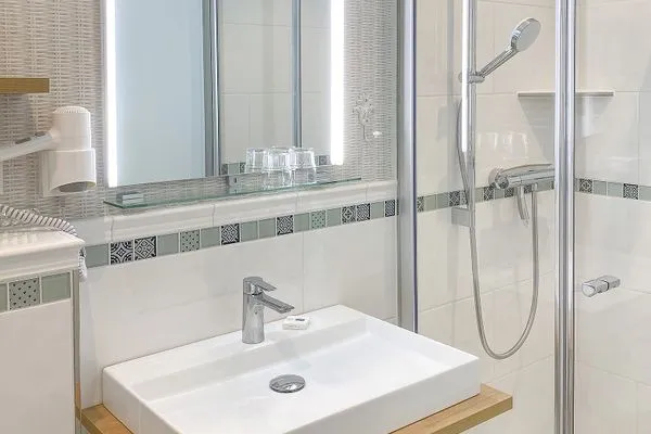 Badezimmer  Haus Midsommer App. 10 - Top Lage in Strandnähe mit Balkon