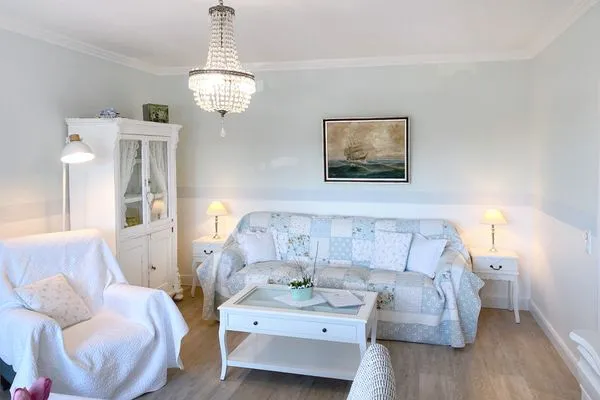 Wohnzimmer  Haus Midsommer App. 11 - Strand, Sonne & Südwestbalkon