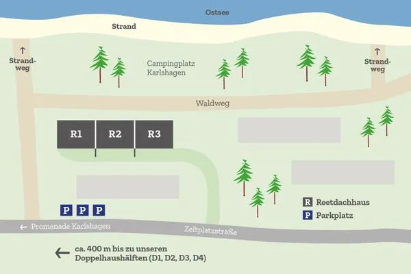   Inselglück unter Reet 100 m zum Strand (Haus 2)