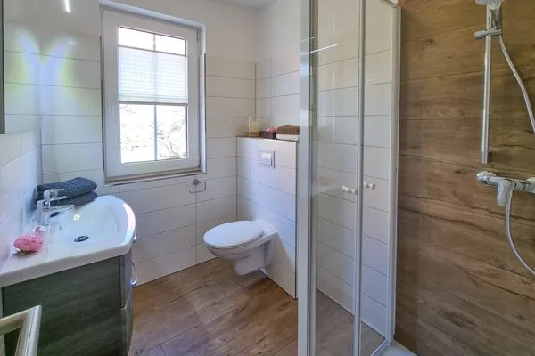 Badezimmer  Ferienwohnung Seestern