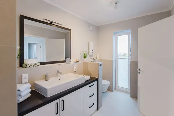 Badezimmer  Wellnesshaus Strandläufer