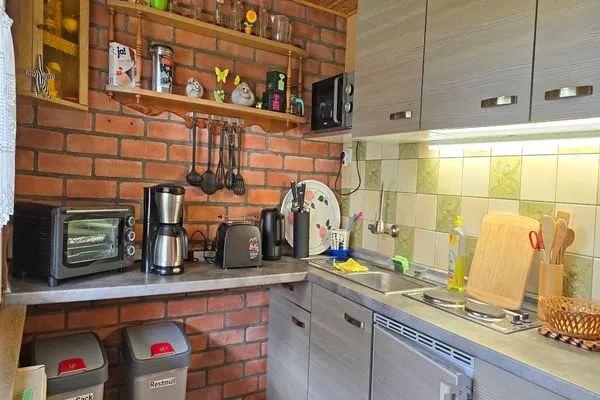 Küche / Küchenzeile  Ferienhaus am Wiesengrund auf Rügen- familienfreundlich mit Terrasse und Grill
