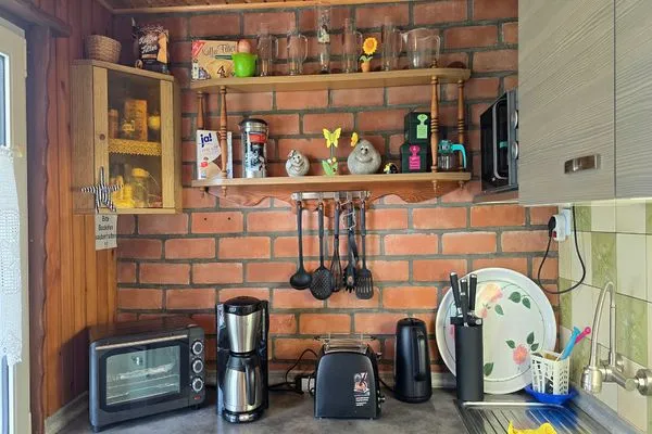 Küche / Küchenzeile  Ferienhaus am Wiesengrund auf Rügen- familienfreundlich mit Terrasse und Grill