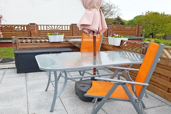 Terrasse  Ferienhaus Figelski mit Terrasse in Sassnitz