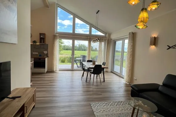 Wohnzimmer  Ferienhaus  JadeMuschel