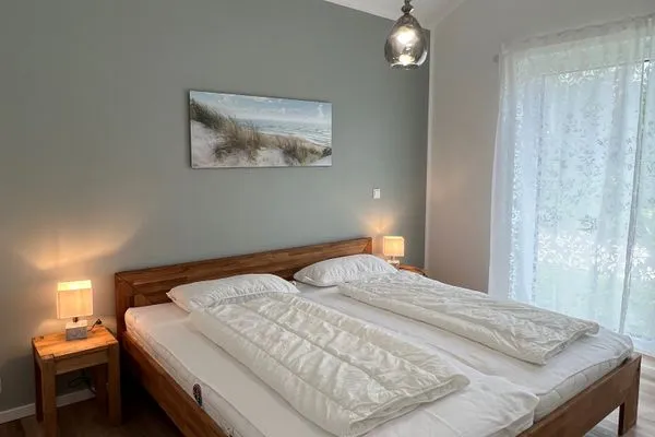 Schlafzimmer  Ferienhaus  JadeMuschel