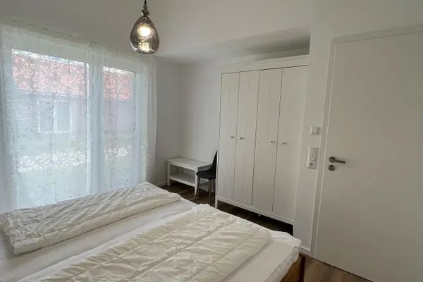 Schlafzimmer  Ferienhaus  JadeMuschel