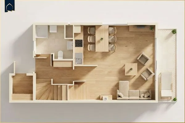 Grundriss  Ferienhaus Anemone