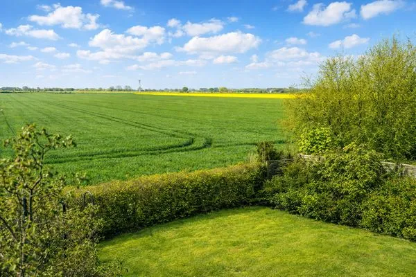 Gartenblick  Haus Lüttje Hörn Wohnung Strand