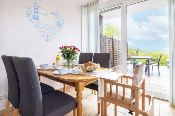 Wohnzimmer  Haus Lüttje Hörn Wohnung Strand