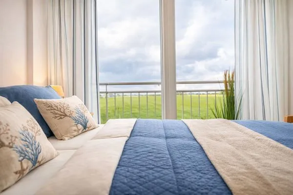 Schlafzimmer  Haus Lüttje Hörn Wohnung Strand