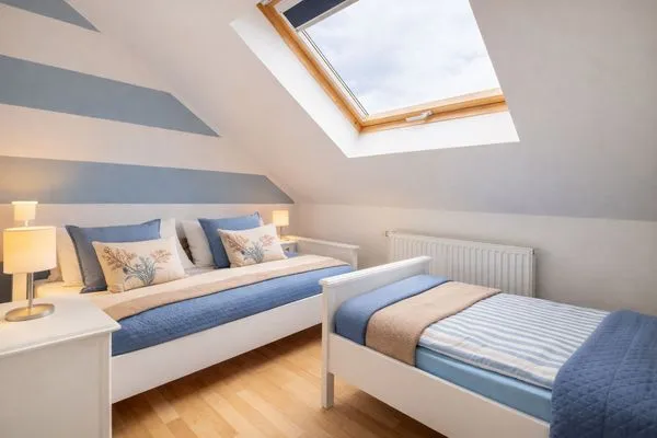 Schlafzimmer  Haus Lüttje Hörn Wohnung Strand