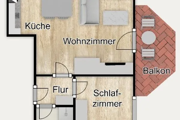 Grundriss Godenhus Ferienwohnung Luisa