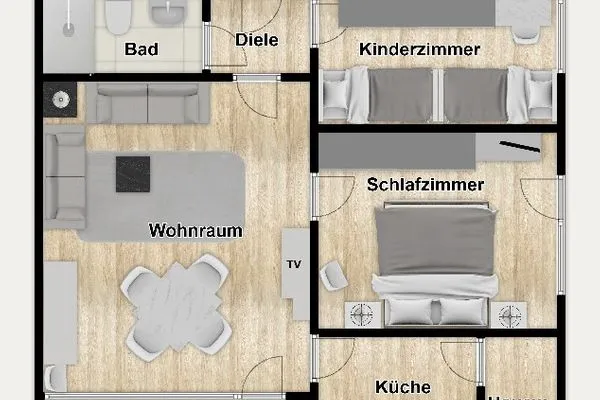 Grundriss Haus Fritz-Reuter-Straße 3 Ferienwohnung 8