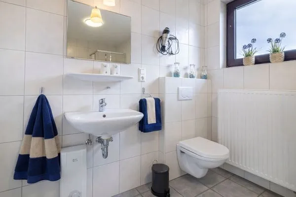 Badezimmer  Haus Lüttje Hörn Wohnung Sonne