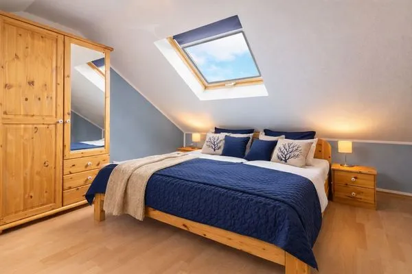 Schlafzimmer  Haus Lüttje Hörn Wohnung Sonne