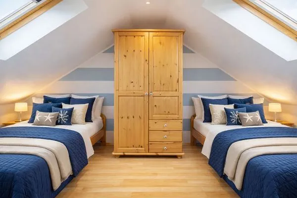 Schlafzimmer  Haus Lüttje Hörn Wohnung Sonne