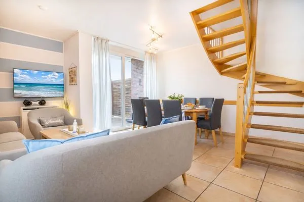 Wohnzimmer  Haus Lüttje Hörn Wohnung Sonne