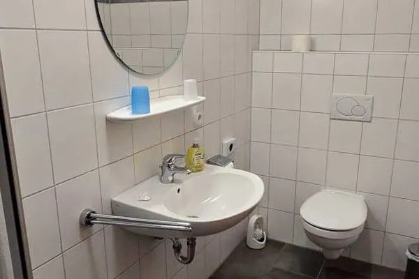 Badezimmer Ferienhaus Strandstraße 17 Ferienwohnung 1