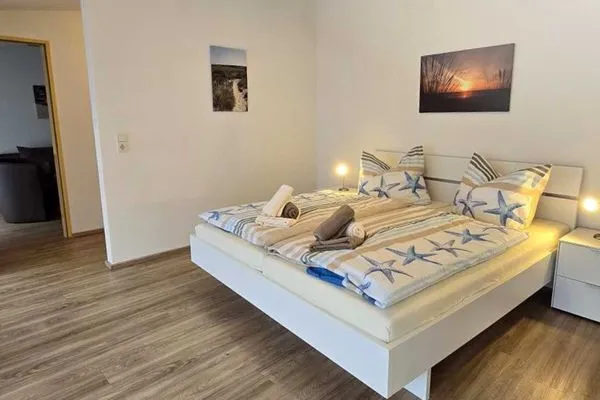 Schlafzimmer Ferienhaus Strandstraße 17 Ferienwohnung 2
