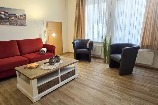 Wohnzimmer Ferienhaus Strandstraße 17 Ferienwohnung 3
