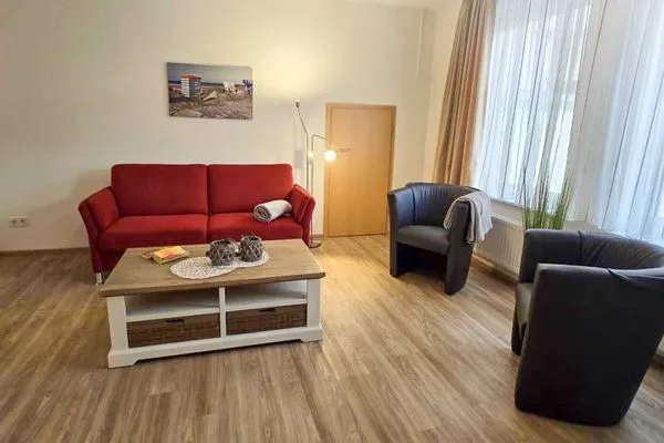 Wohnzimmer Ferienhaus Strandstraße 17 Ferienwohnung 3