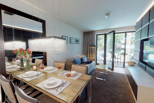 Barrierefreies Wohlfühlapartment mit Balkon & Sauna nur wenige Meter vom Strand