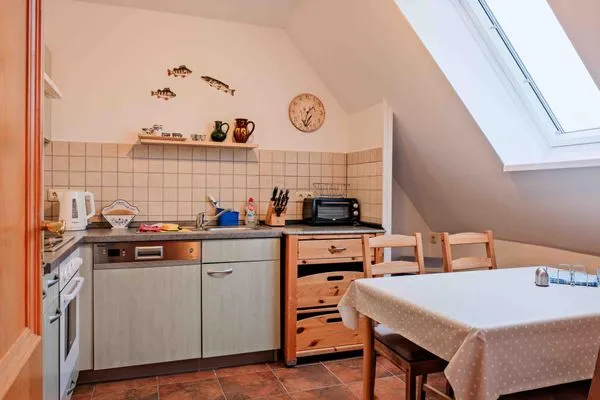Küche / Küchenzeile  Ferienwohnung Urlaub am Meer