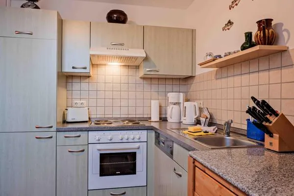 Küche / Küchenzeile  Ferienwohnung Urlaub am Meer