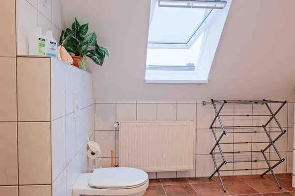 Badezimmer  Ferienwohnung Urlaub am Meer