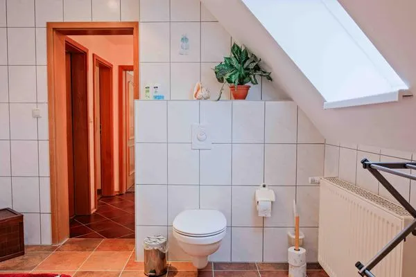 Badezimmer  Ferienwohnung Urlaub am Meer