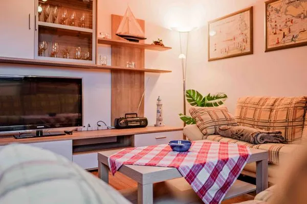 Wohnzimmer  Ferienwohnung Urlaub am Meer