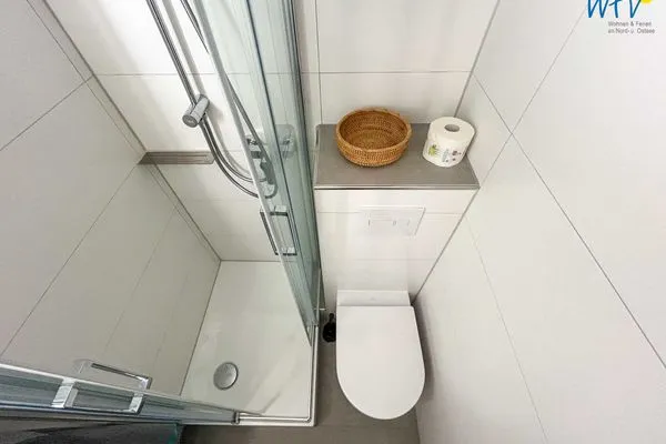 Badezimmer Haus Anton-Günther-Straße 16 Ferienwohnung Strandglück