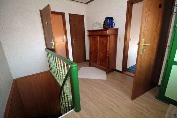 Wohnzimmer  Ferienwohnung Vieth in Sassnitz auf Rügen mit Sitzplatz im Garten