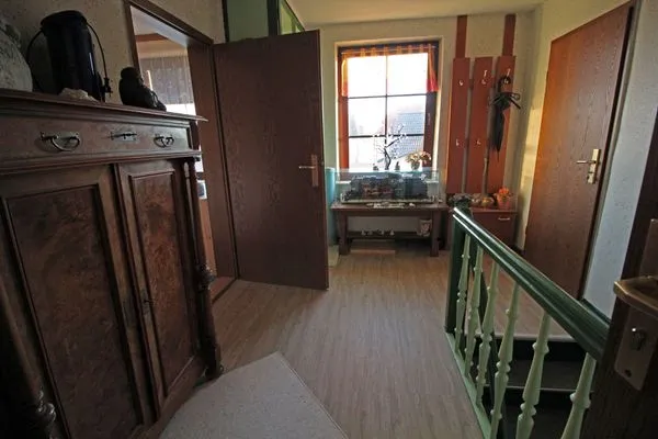 Wohnzimmer  Ferienwohnung Vieth in Sassnitz auf Rügen mit Sitzplatz im Garten