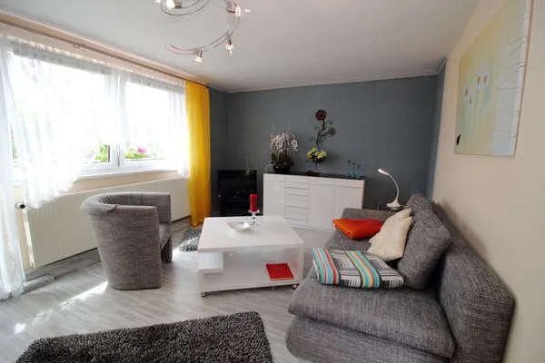 Wohnzimmer  Ferienhaus Frisch in Sassnitz auf Rügen mit Terrasse