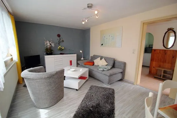 Wohnzimmer  Ferienhaus Frisch in Sassnitz auf Rügen mit Terrasse