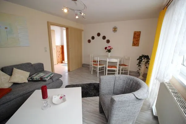 Wohnzimmer  Ferienhaus Frisch in Sassnitz auf Rügen mit Terrasse