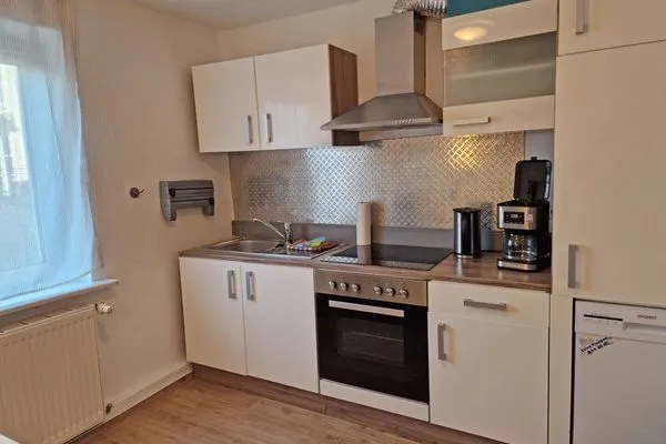 Küche / Küchenzeile  Ferienwohnung Ostseeheim - 1. Reihe mit Meerblick