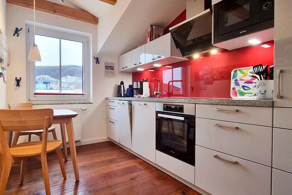 Küche / Küchenzeile  Ferienwohnung  Lorenz - mit herrlichem Meerblick