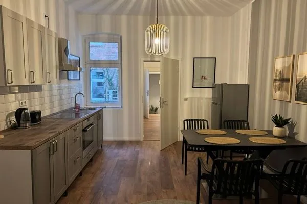 Küche / Küchenzeile  Gemütliches Appartement "Hans" in Köthen mit 4 Schlafzimmern