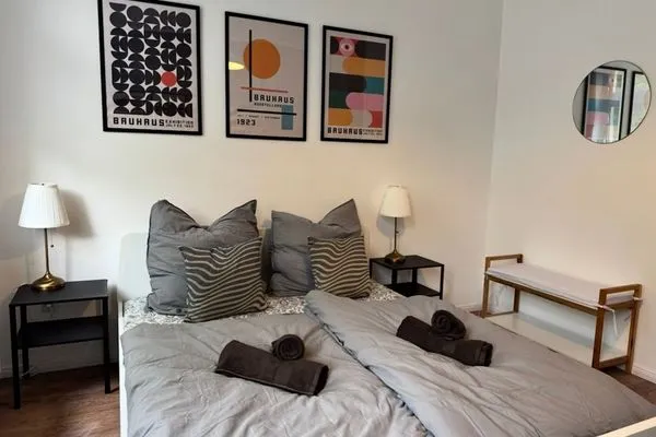 Schlafzimmer  Gemütliches Appartement "Peter" in Köthen mit 3 Schlafzimmern