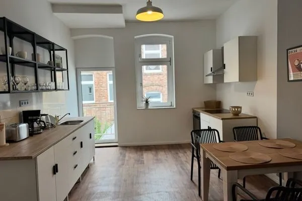 Küche / Küchenzeile  Gemütliches Appartement "Peter" in Köthen mit 3 Schlafzimmern