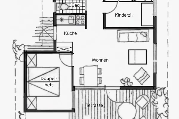 Grundriss  Ferienhaus Typ A