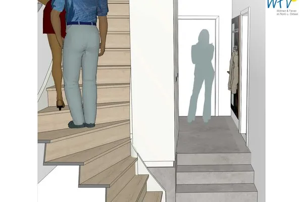 Flur / Treppe Friesenfranz Ferienwohnung Friesensonne