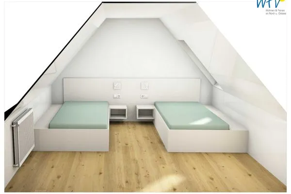 Schlafzimmer Friesenfranz Ferienwohnung Friesensonne