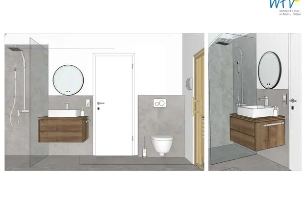 Badezimmer Friesenfranz Ferienwohnung Friesensonne