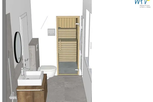 Badezimmer Friesenfranz Ferienwohnung Friesensonne